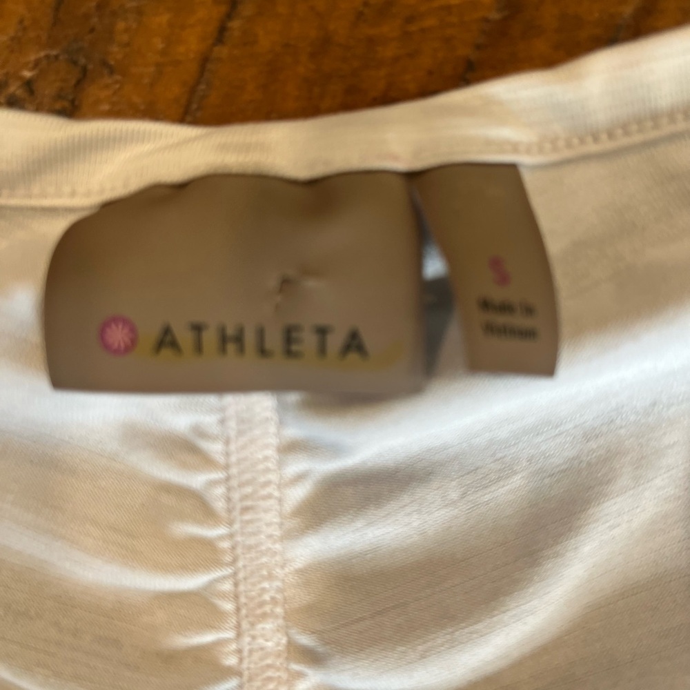 Athleta White Long Sleeve Women's Top - Picture 2 of 2